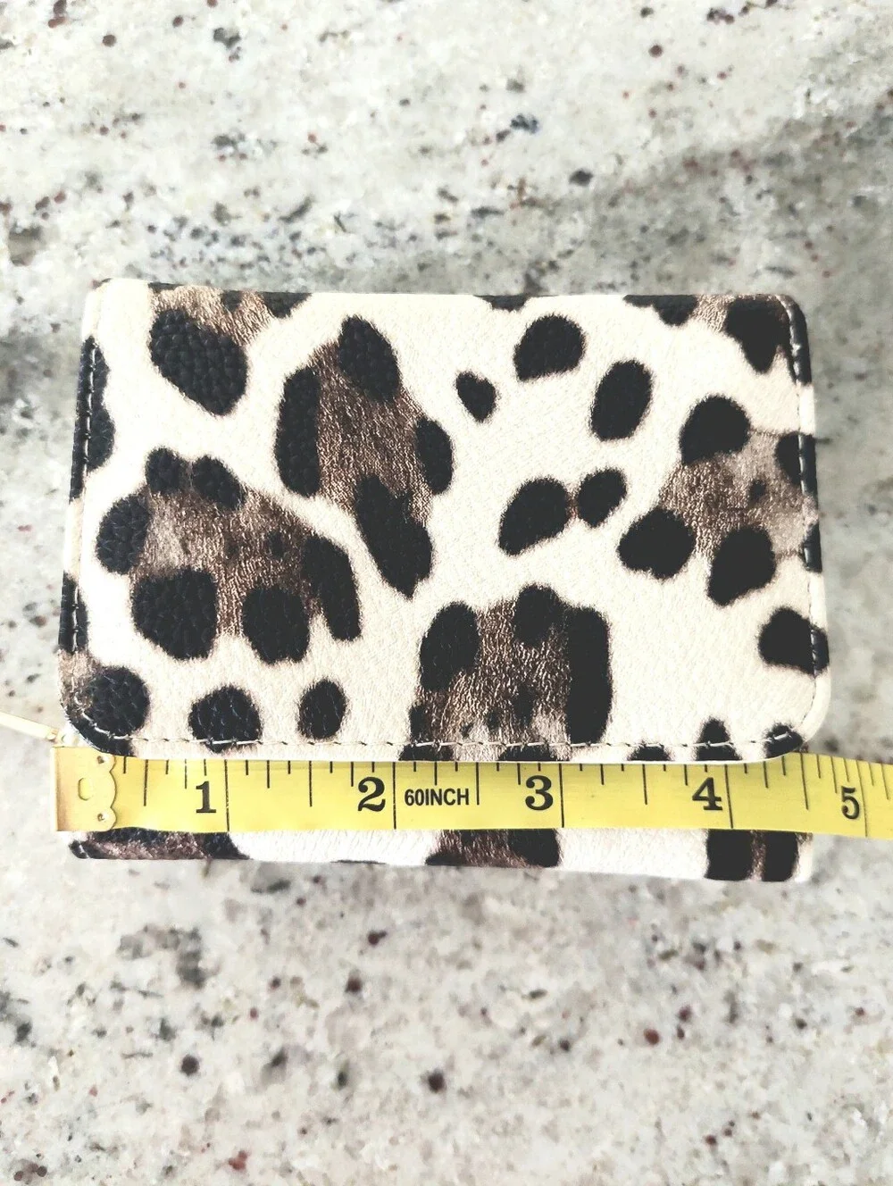 Meli Melo Paris Compartmentalized Animal Print Wallet NWOT